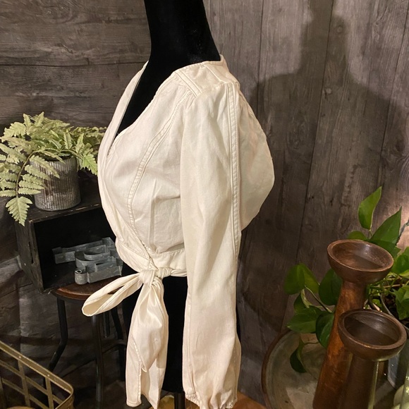 NWT Creme Free People Sophie Wrap Jacket/Top Size XS - Picture 4 of 5